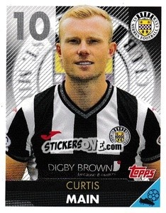 Cromo Curtis Main - Scottish Professional Football League 2021-2022 - Topps