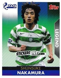 Cromo Shunsuke Nakamura (Celtic) - Scottish Professional Football League 2021-2022 - Topps