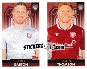 Sticker Derek Gaston / Jason Thomson - Scottish Professional Football League 2021-2022 - Topps
