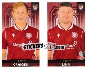 Cromo James Craigen / Bobby Linn - Scottish Professional Football League 2021-2022 - Topps