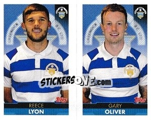 Figurina Reece Lyon / Gary Oliver - Scottish Professional Football League 2021-2022 n. 305 - Topps