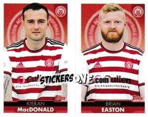 Sticker Kieran MacDonald / Brian Easton - Scottish Professional Football League 2021-2022 - Topps