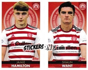 Sticker Jamie Hamilton / Shaun Want - Scottish Professional Football League 2021-2022 n. 312 - Topps