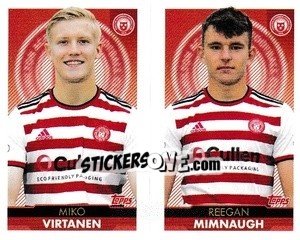 Sticker Miko Virtanen / Reegan Mimnaugh - Scottish Professional Football League 2021-2022 - Topps