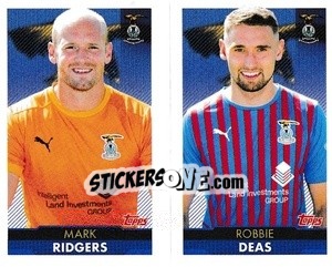 Sticker Mark Ridgers / Robbie Deas - Scottish Professional Football League 2021-2022 n. 319 - Topps