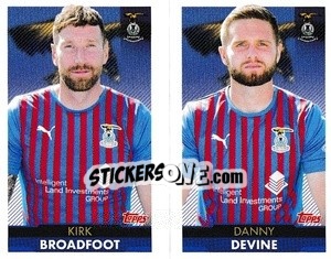 Cromo Kirk Broadfoot / Danny Devine - Scottish Professional Football League 2021-2022 - Topps