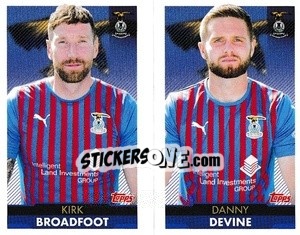 Sticker Kirk Broadfoot / Danny Devine - Scottish Professional Football League 2021-2022 n. 320 - Topps