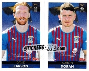 Sticker David Carson / Aaron Doran - Scottish Professional Football League 2021-2022 n. 321 - Topps
