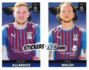 Cromo Scott Allardice / Tom Walsh - Scottish Professional Football League 2021-2022 - Topps