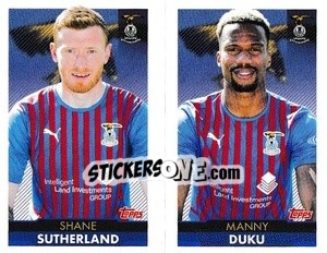 Figurina Shane Sutherland / Manny Duku - Scottish Professional Football League 2021-2022 - Topps