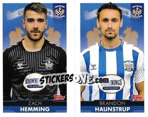 Figurina Zach Hemming / Brandon Haunstrup - Scottish Professional Football League 2021-2022 n. 328 - Topps