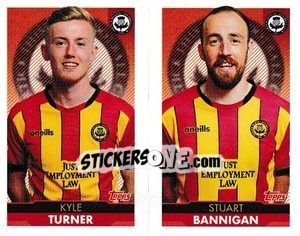 Sticker Kyle Turner / Stuart Bannigan - Scottish Professional Football League 2021-2022 - Topps