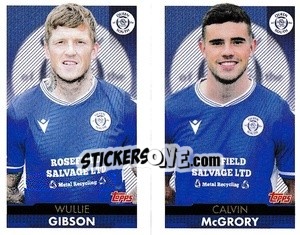 Sticker Wullie Gibson / Calvin McGrory - Scottish Professional Football League 2021-2022 - Topps