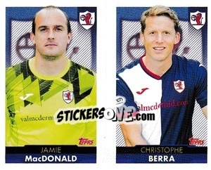 Figurina Jamie MacDonald / Christophe Berra - Scottish Professional Football League 2021-2022 - Topps