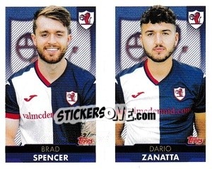 Figurina Brad Spencer / Dario Zanatta - Scottish Professional Football League 2021-2022 - Topps