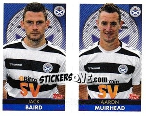 Cromo Jack Baird / Aaron Muirhead - Scottish Professional Football League 2021-2022 - Topps