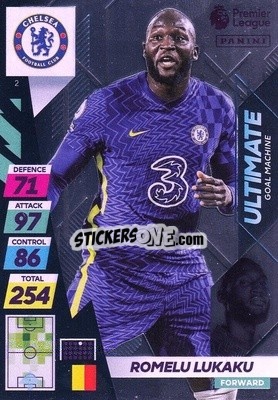 Sticker Romelu Lukaku - English Premier League 2021-2022. Adrenalyn XL Plus n. 2 - Panini