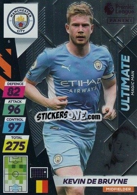 Sticker Kevin De Bruyne - English Premier League 2021-2022. Adrenalyn XL Plus - Panini