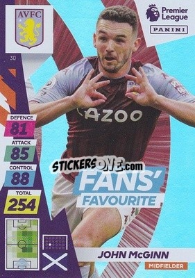 Sticker John McGinn - English Premier League 2021-2022. Adrenalyn XL Plus - Panini