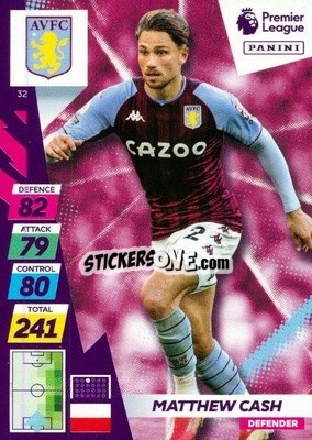 Sticker Matthew Cash - English Premier League 2021-2022. Adrenalyn XL Plus n. 32 - Panini