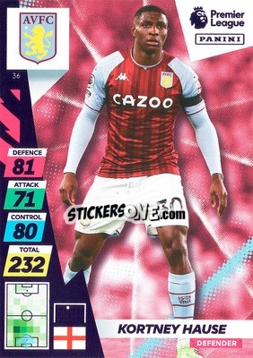 Sticker Kortney Hause - English Premier League 2021-2022. Adrenalyn XL Plus n. 36 - Panini