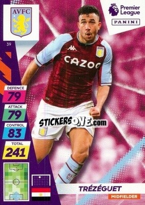 Figurina Trézéguet - English Premier League 2021-2022. Adrenalyn XL Plus - Panini