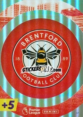 Sticker Brentford - English Premier League 2021-2022. Adrenalyn XL Plus n. 47 - Panini