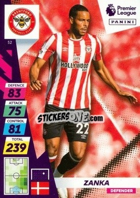Sticker Zanka - English Premier League 2021-2022. Adrenalyn XL Plus - Panini