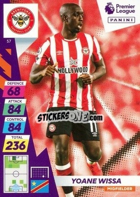 Sticker Joanne Wissa - English Premier League 2021-2022. Adrenalyn XL Plus - Panini