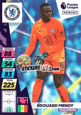 Sticker Édouard Mendy - English Premier League 2021-2022. Adrenalyn XL Plus n. 103 - Panini