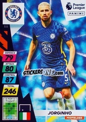 Sticker Jorginho - English Premier League 2021-2022. Adrenalyn XL Plus n. 111 - Panini