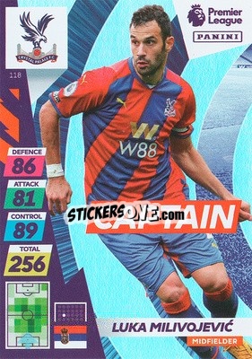 Sticker Luka Milivojevic - English Premier League 2021-2022. Adrenalyn XL Plus - Panini