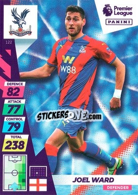 Sticker Joel Ward - English Premier League 2021-2022. Adrenalyn XL Plus - Panini