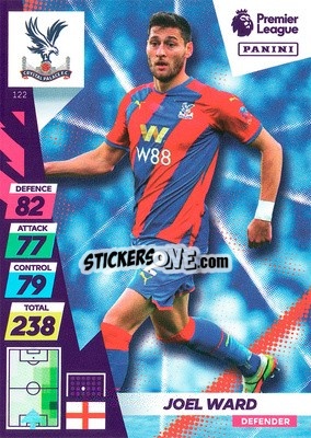 Sticker Joel Ward - English Premier League 2021-2022. Adrenalyn XL Plus n. 122 - Panini
