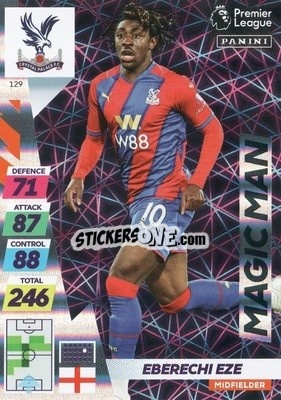 Sticker Eberechi Eze - English Premier League 2021-2022. Adrenalyn XL Plus n. 129 - Panini