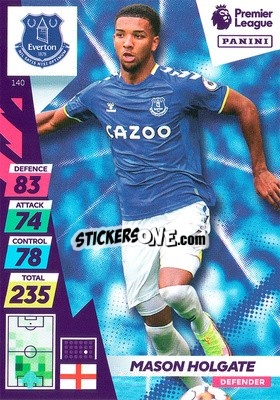 Cromo Mason Holgate - English Premier League 2021-2022. Adrenalyn XL Plus n. 140 - Panini