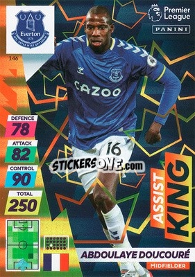 Figurina Abdoulaye Doucouré - English Premier League 2021-2022. Adrenalyn XL Plus - Panini