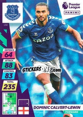 Sticker Dominic Calvert-Lewin - English Premier League 2021-2022. Adrenalyn XL Plus n. 150 - Panini