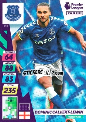 Cromo Dominic Calvert-Lewin - English Premier League 2021-2022. Adrenalyn XL Plus - Panini