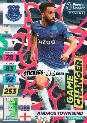 Sticker Andros Townsend - English Premier League 2021-2022. Adrenalyn XL Plus - Panini