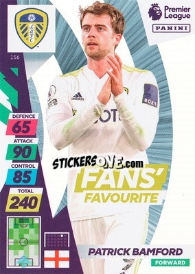 Sticker Patrick Bamford - English Premier League 2021-2022. Adrenalyn XL Plus n. 156 - Panini