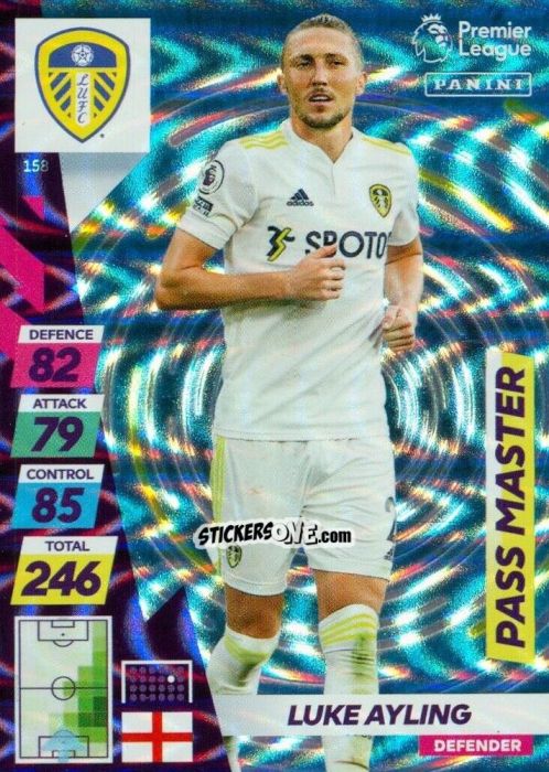 Cromo Luke Ayling - English Premier League 2021-2022. Adrenalyn XL Plus n. 158 - Panini