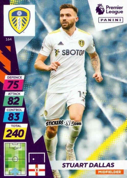 Figurina Stuart Dallas - English Premier League 2021-2022. Adrenalyn XL Plus n. 164 - Panini