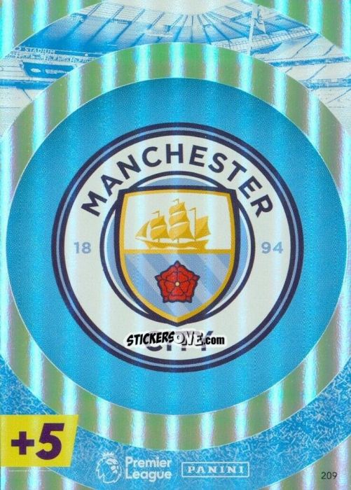 Sticker Manchester City - English Premier League 2021-2022. Adrenalyn XL Plus n. 209 - Panini