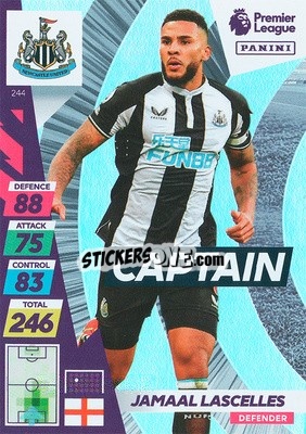 Sticker Jamaal Lascelles - English Premier League 2021-2022. Adrenalyn XL Plus n. 244 - Panini