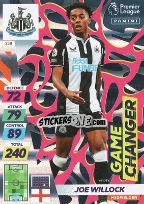 Sticker Joe Willock - English Premier League 2021-2022. Adrenalyn XL Plus n. 258 - Panini