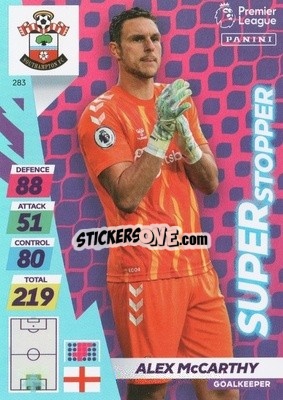 Sticker Alex McCarthy - English Premier League 2021-2022. Adrenalyn XL Plus n. 283 - Panini