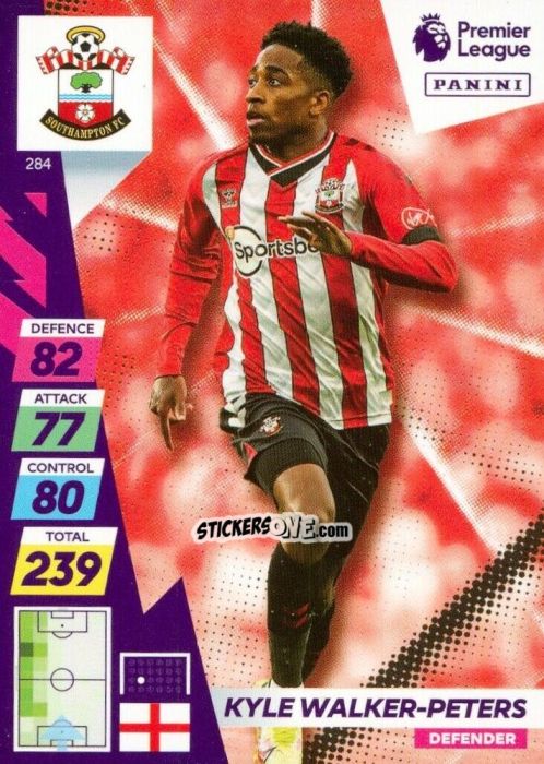 Figurina Kyle Walker-Peters - English Premier League 2021-2022. Adrenalyn XL Plus n. 284 - Panini