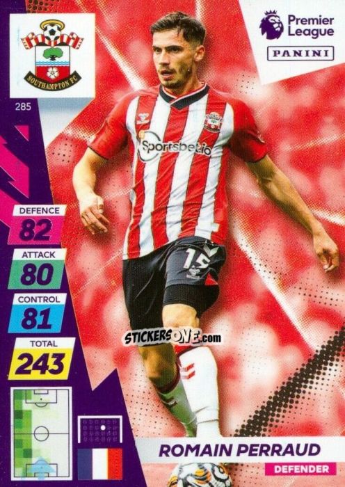 Cromo Romain Perraud - English Premier League 2021-2022. Adrenalyn XL Plus n. 285 - Panini