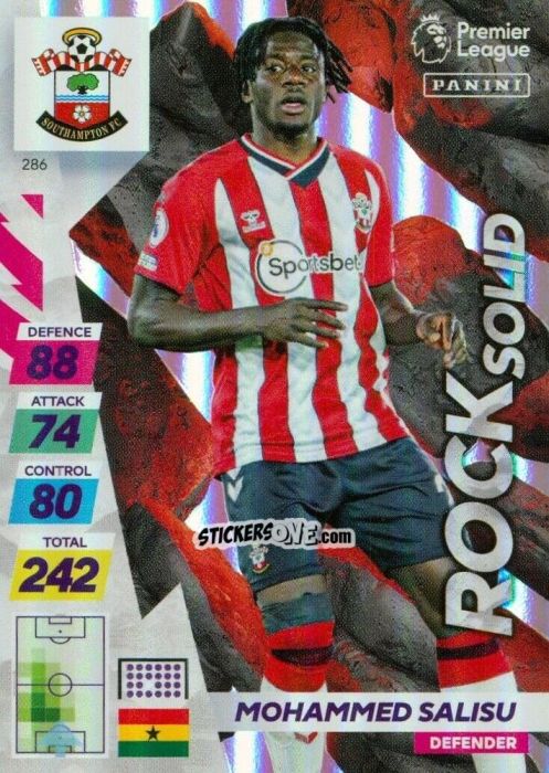 Cromo Mohammed Salisu - English Premier League 2021-2022. Adrenalyn XL Plus n. 286 - Panini